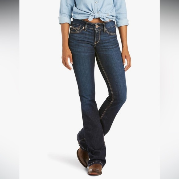 Ariat Denim - ARIAT R.E.A.L. Mid Rise Arrow Fit Jocelyn Boot Cut Jeans, Nashville